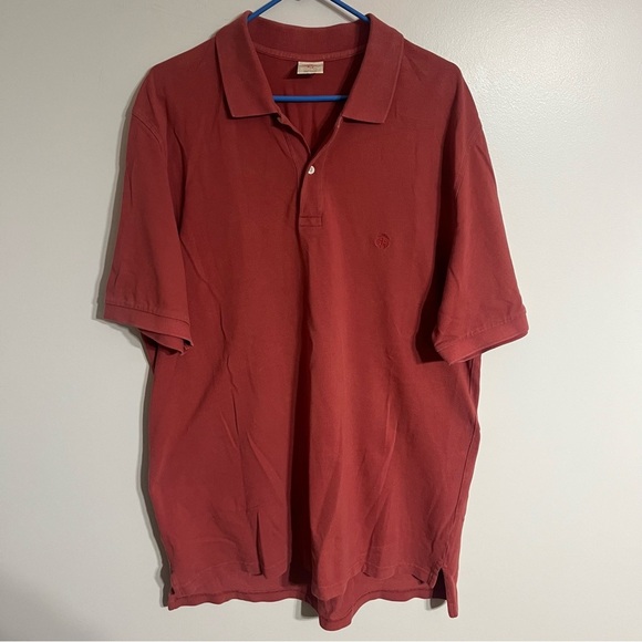 Men’s Brooks Brothers 346 Short Sleeve Golf Vintage Polo Shirt Size XL Red - Picture 1 of 7